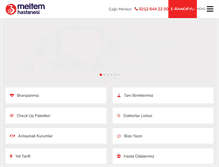 Tablet Screenshot of meltemhastanesi.com